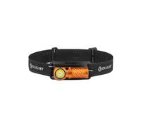 Olight Perun 3 Mini Cool White Orange Head Torch with Angled Torch with Headband - 1250 lumens