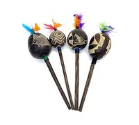 Peruvian Amazon Shipibo Jungle 2" Small Rattle - Mixed Designs, Sold Individually