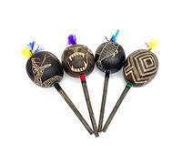Peruvian Amazon Shipibo Jungle 4" Large Rattle - Mixed Designs, Sold Individually