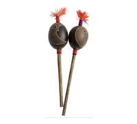 Peruvian Amazon Shipibo Moon Mama Kia Design Jungle Rattle (2" Small) Red
