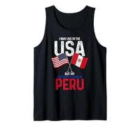 Peruvian American My History Began In Peru Pride Vintage Tank Top