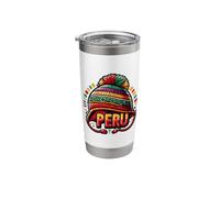 Peruvian Chullo Peru en mi Corazon Ethnic Artwork Stainless Steel Insulated Tumbler