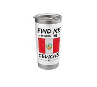 Peruvian Food Ceviche Peruano Peru Stainless Steel Insulated Tumbler