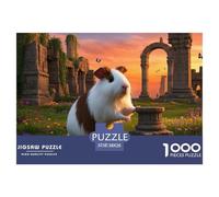 Peruvian Guinea Pig 1000 Pieces Jigsaw Puzzles For Adults Family Challenge Toys Stress Relieving Entertainment Cultivate The Spirit of Teamwork for Men, Women, Elders, Seniors 38x26cm/1000pcs