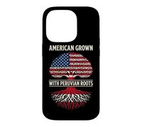 Peruvian Heritage American Grown Peruvian Roots Family Case for iPhone 14 Pro