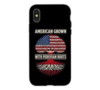 Peruvian Heritage American Grown Peruvian Roots Family Case for iPhone X/XS