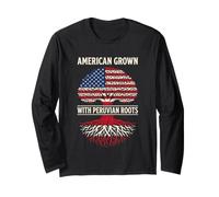 Peruvian Heritage American Grown Peruvian Roots Family Long Sleeve T-Shirt