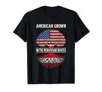 Peruvian Heritage American Grown Peruvian Roots Family T-Shirt