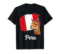 Peruvian Llama Flag South America Travel T-Shirt