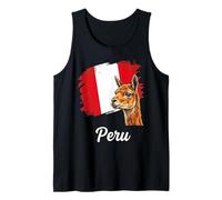 Peruvian Llama Flag South America Travel Tank Top