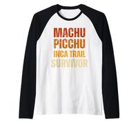 Peruvian Machu Picchu Cusco Peru Inca Trail Survivor Design Raglan Baseball Tee