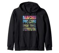Peruvian Machu Picchu Cusco Peru Inca Trail Survivor Design Zip Hoodie