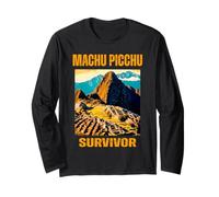 Peruvian Machu Picchu Survivor Cusco Cuzco Peru Trip Design Long Sleeve T-Shirt