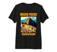 Peruvian Machu Picchu Survivor Cusco Cuzco Peru Trip Design Premium T-Shirt