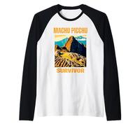 Peruvian Machu Picchu Survivor Cusco Cuzco Peru Trip Design Raglan Baseball Tee