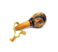 Peruvian Nazca Lines Gourd Maraca 10-15cm Small Hand Carved