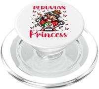 Peruvian Princess Dab Girl Flag Dress Cultural Girls Kids PopSockets PopGrip for MagSafe