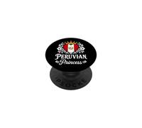 Peruvian Princess Peru Flag Proud Peruvian Girl PopSockets Adhesive PopGrip