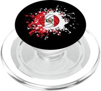 Peruvian Volleyball With The Flag Of Peru PopSockets PopGrip for MagSafe