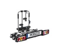 PERUZZO CAR CYCLE RACK TOW HOOK PARMA 3 STEEL BIKES, Grey