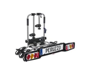 PERUZZO CAR CYCLE RACK TOW HOOK PARMA 3 STEEL BIKES, Grey