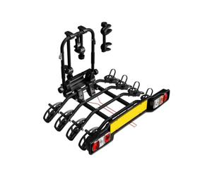 PERUZZO Parma 4 Bike Rack for Towing Hook Universal Tilting Black