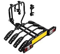 Peruzzo Siena 4 Bikes 668/4N - Universal Bicycle Carrier for Tow Hook for Bike Transport with Maximum Safety and Compatibility