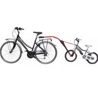 Peruzzo Trail Angel Cycling Tow Bar Tagalong Trailer Folding Coupling Bike Red