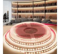 PERVADEO LED Strip 5 m 24 V, Natural White LED Strips 4000 K SMD2835 120LED/m Light Tape Light Strip Led Strip Width 8 mm for Home Room Kitchen (Without Power Supply)