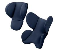 Perwteriy Newborn Carseat Insert, 2PCS Soft Comfortable Infant Carseat Insert and Head Support with Seat Belt Hole for Baby Carseats, Strollers, Carriers