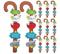 Peryiter 24 Pcs Religious Crafts for Kids Christian Bible Sunday School DIY Crafts for Kids Ages 8-12 Christmas Psalm Classroom Church Carnivals First Day of School Supplies