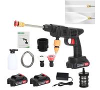 PERZOE 24V Cordless Pressure Washer, 200W Portable Pressure Washer, Battery Pressure Washer 3.5 Mpa High Power Washer Machine with Rechargeable Battery for cleaning Car & Garden UK