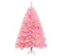 PERZOE 6ft Christmas Tree,Xmas Tree,Outdoor Pink Christmas Tree,Snow Flocked Artificial Pink Christmas Trees with 808 Branch Tips & Metal Stand for Holiday Decorations, Home, Party, Outddor 180cm