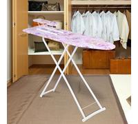 PERZOE Ironing Boards, 42 Inch Large Ironing Table, Adjustable Height, Anti-Slip Feet, 100% Cotton Cover, Lightweight & Compact Storage,Perfect For Small Spaces Purple