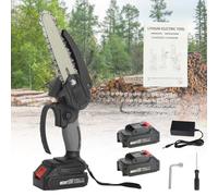 PERZOE Mini Chainsaw,Battery Chainsaw,Cordless 6 Inch Power Chain Saw 1.5ah Battery Battery Operated Chainsaw for Tree Branch Wood Cutting with Safety Lock and Chain Saw Professional Wood Cutting Too