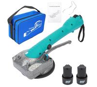 PERZOE Tiling Tools,Cordless Tile Vibration Leveling Machine Compatible, Handheld Tile Suction Vibrator Tile Vibration Tool 5 Adjustable Speeds 80kg Adsorption Capacity 5 Adjustable Speed UK