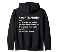 Pesach Coordinator Jewish Food Matzo Matzah Seder Leader Zip Hoodie