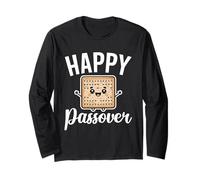 Pesach Leader Matzah Happy Jewish Food Seder Leader Long Sleeve T-Shirt