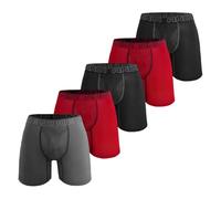 Pesail AND1 Sports Boxer Shorts, Pack of 5, Men's Underwear, Boxer Briefs, Sports Underwear, Retro Pants, Style 4, M