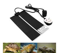 PeSandy Reptile Heating Mat with Temperature Adjustment, 7W Non-Adhesive Heat Pad for Reptiles Tortoise Snakes Lizard Gecko Hermit Crab Turtle Amphibians - Removable Under Tank Heat Pad (11x6 inch)