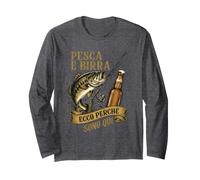 Pesca E Birra Ecco Perché Sono Qui Vintage Long Sleeve T-Shirt