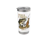 Pesca E Birra Ecco Perché Sono Qui Vintage Stainless Steel Insulated Tumbler