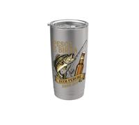 Pesca E Birra Ecco Perché Sono Qui Vintage Stainless Steel Insulated Tumbler