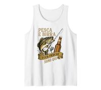 Pesca E Birra Ecco Perché Sono Qui Vintage Tank Top