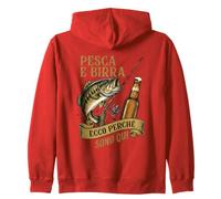 Pesca E Birra Ecco Perché Sono Qui Vintage Zip Hoodie