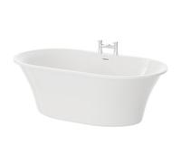 Pescara Double Ended Freestanding Bath with Waste | White | Acrylic | 1660mm x 730mm