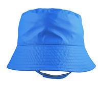 Pesci Kids Boys Bucket Hats with Chin Strap Sun and Showerproof Rain Hat with Cotton Lining ( Blue, 10-12 Years 56cm)