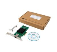 Pesderty 1Set PCIeX4 10G NIC Adapter with AQC107 Chipset High Performances 10GbE Networks Adapter Only Single Port 10G Network Card Green PCB PCIE X4 10Gigabit Network Card