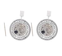 Pesderty 2PCS NH35A NH35 Movement High Accuracy Mechanical Watch Movement Date at 3 Datewheel 24 Jewels Automatic Self-Winding