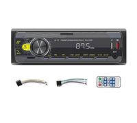 Pesderty 4 Channel 45W Bluetooth Car Radio Car MP3 Player Multifunction Plug-in U Disk with Multi-Color Function for Car